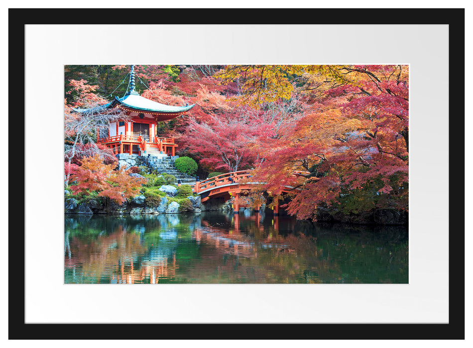 Wunderschönes Kloster in Japan Passepartout 55x40