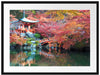 Wunderschönes Kloster in Japan Passepartout 80x60