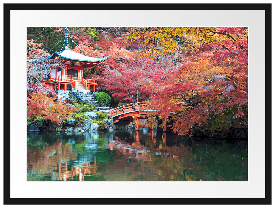 Wunderschönes Kloster in Japan Passepartout 80x60