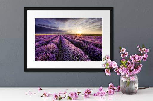 Traumhafte Lavendel Provence Passepartout Wohnzimmer