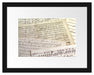 Stilvolle alte Notenblätter Passepartout 38x30
