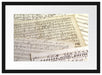Stilvolle alte Notenblätter Passepartout 55x40