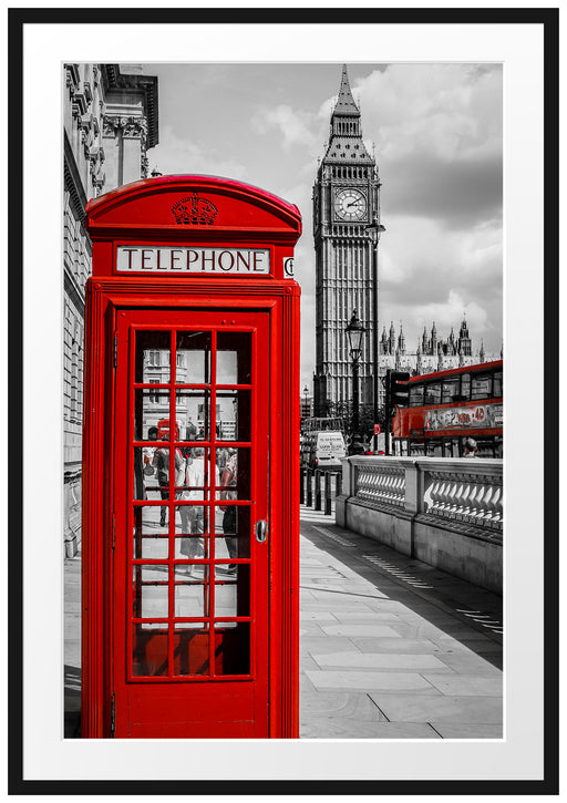 Telefonzelle London Passepartout 100x70