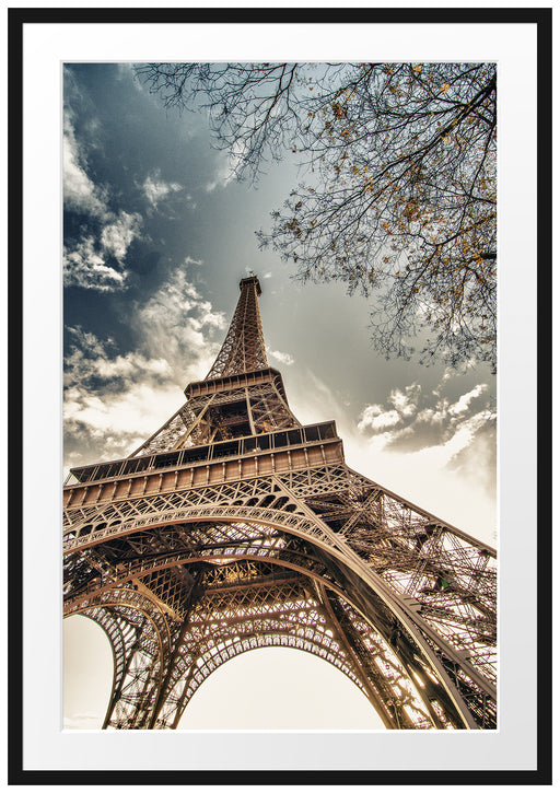 Eindrucksvoller Eifelturm Paris Passepartout 100x70