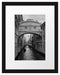 Romantischer Kanal in Venedig Passepartout 38x30