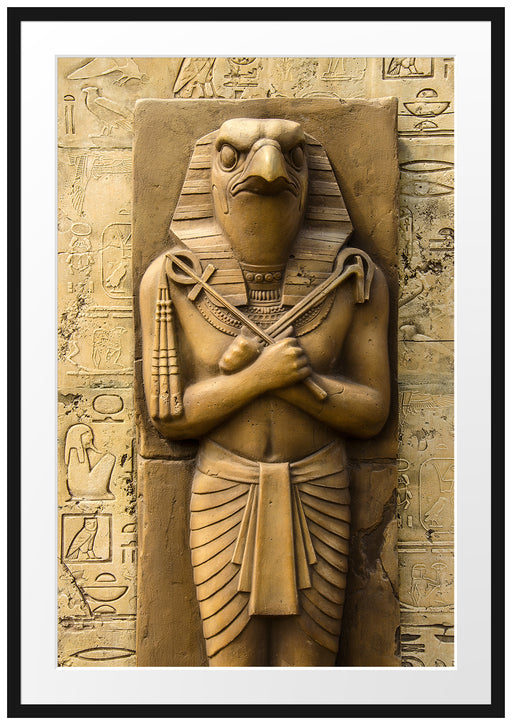 Ägyptischer Gott Horus Passepartout 100x70