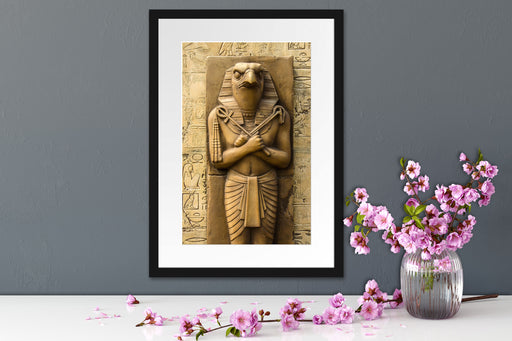 Ägyptischer Gott Horus Passepartout Wohnzimmer