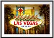 Las Vegas Ortseingangsschild Passepartout 100x70
