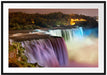 Majestätische Niagara Fälle Passepartout 100x70