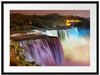 Majestätische Niagara Fälle Passepartout 80x60