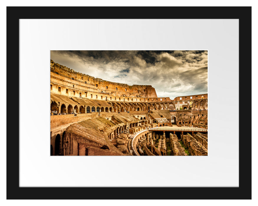 Colloseum in Rom von innen Passepartout 38x30