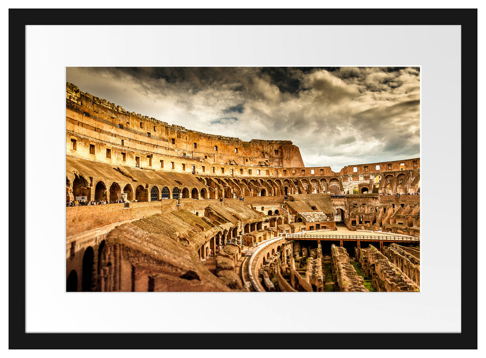 Colloseum in Rom von innen Passepartout 55x40