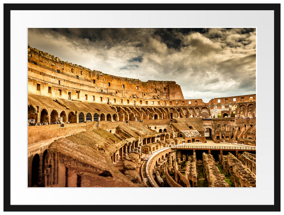 Colloseum in Rom von innen Passepartout 80x60