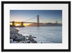 Imposante Golden Gate Bridge Passepartout 55x40