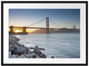Imposante Golden Gate Bridge Passepartout 80x60