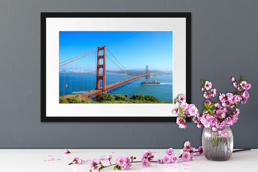 Golden Gate Bridge Passepartout Wohnzimmer