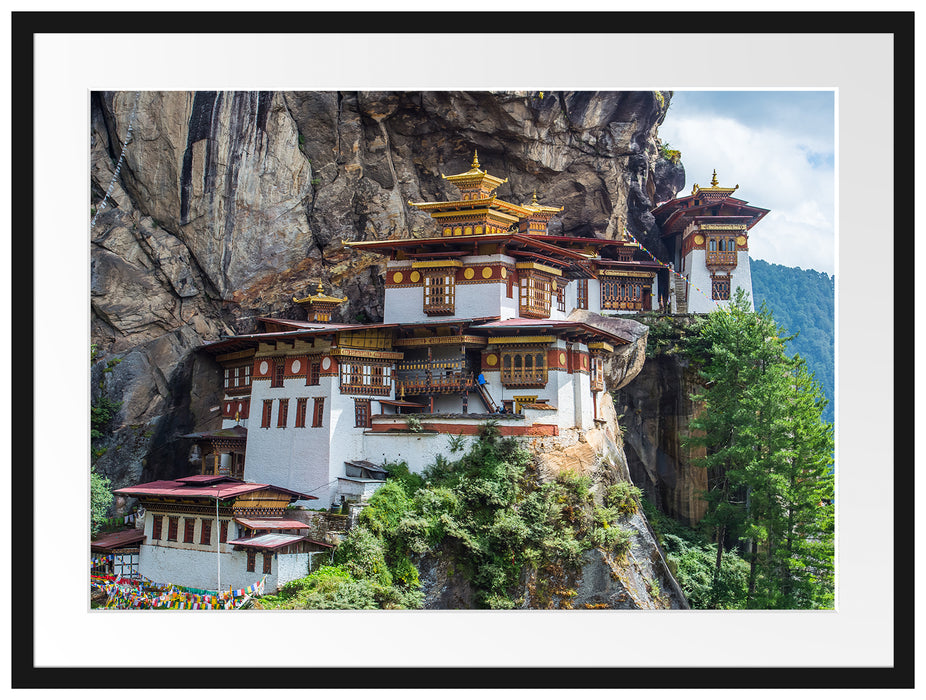 Chinesische Festung im Berg Passepartout 80x60