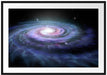 Sternenwirbel Galaxie Passepartout 100x70