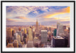 Skyline New York Sonnenuntergang Passepartout 100x70
