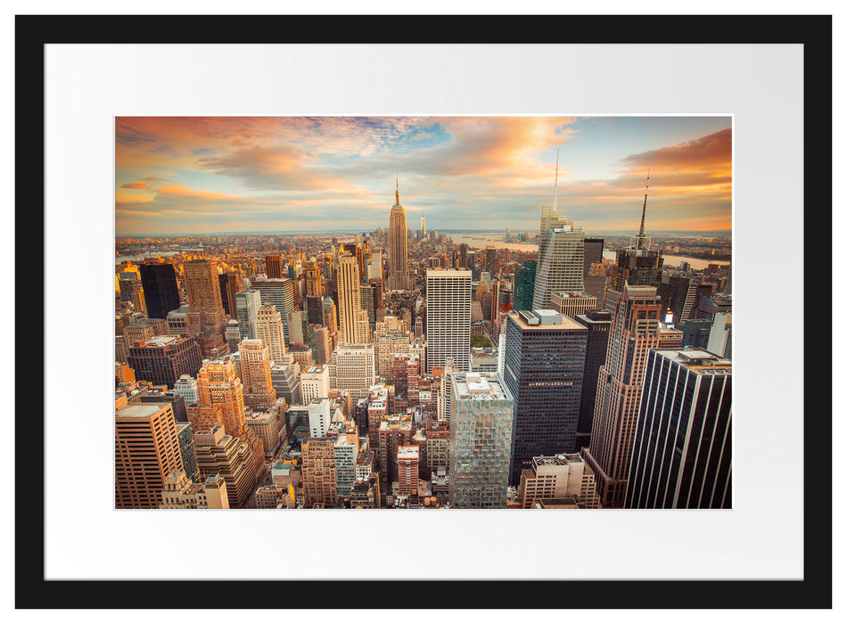 Skyline von New York Passepartout 55x40