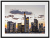 Wolkenkratzer bei Sonnenuntergang Passepartout 80x60