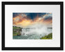Niagarafälle bei Sonnenuntergang Passepartout 38x30