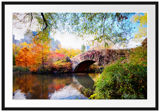 Brücke im Central Park Passepartout 100x70