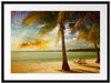 Liegestühle Strand Urlaub Passepartout 80x60