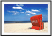 Strandkorb an der Nordsee Passepartout 100x70