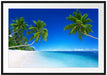 Palmen über dem Meer Passepartout 100x70