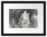 Heulender Wolf Kunst Passepartout 38x30