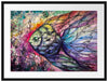 Bunte Fische Kunst Passepartout 80x60