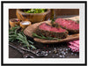 Leckeres Steak Passepartout 80x60