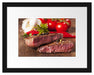 Saftiges Pfeffer Steak Passepartout 38x30