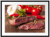 Saftiges Pfeffer Steak Passepartout 80x60