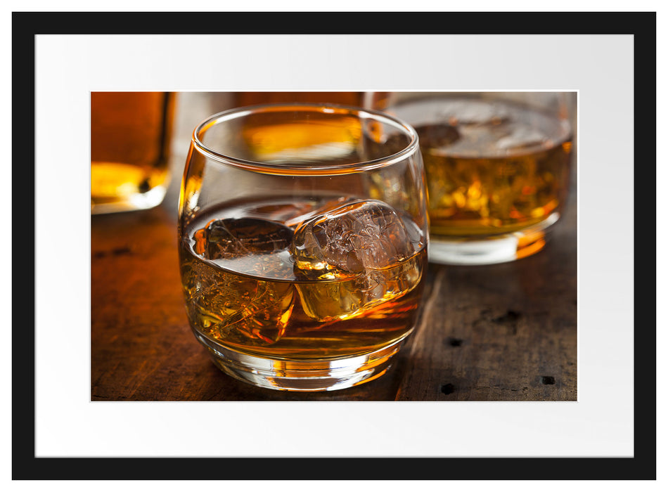 Goldgelber Whiskey Passepartout 55x40