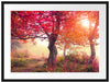 Traumhafte Herbstlandschaft Passepartout 80x60