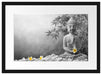 Buddha mit Monoi Blüte in der Hand Passepartout 55x40