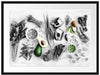 Gemüse und Obst Vielfalt Passepartout 80x60