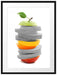 schöner Fruchtscheibenturm Passepartout 80x60