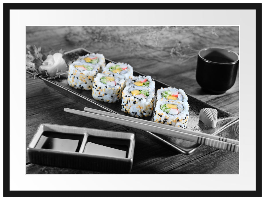 Inside Out Sushi Rollen Passepartout 80x60