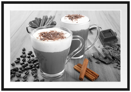 heiße Schokolade und Kaffee Passepartout 100x70