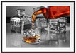 Whiskey im Whiskeyglas Passepartout 100x70