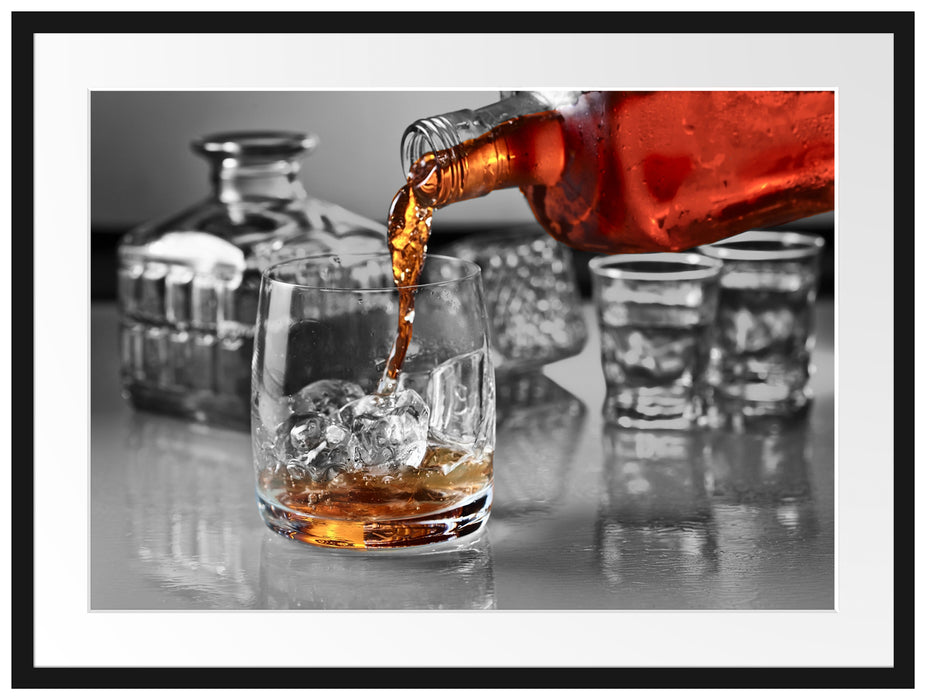 Whiskey im Whiskeyglas Passepartout 80x60