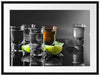 Tequila Shots mit Limetten Passepartout 80x60