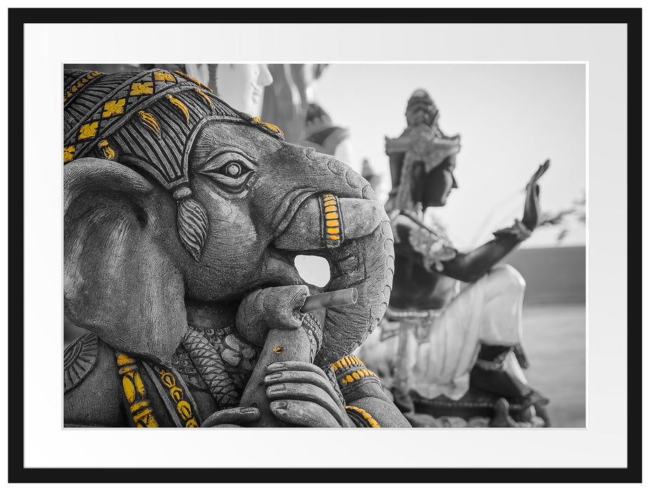 thailändische Elefantengottheit Passepartout 80x60