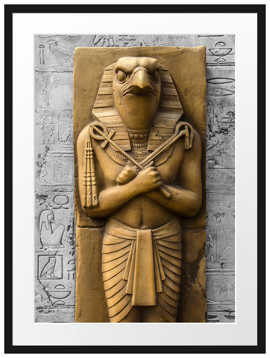 Horus der ägyptische Gott Passepartout 80x60