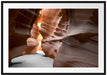 Durchgang im Antelope Canyon Passepartout 100x70