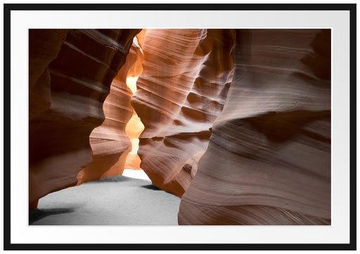 Durchgang im Antelope Canyon Passepartout 100x70