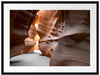 Durchgang im Antelope Canyon Passepartout 80x60